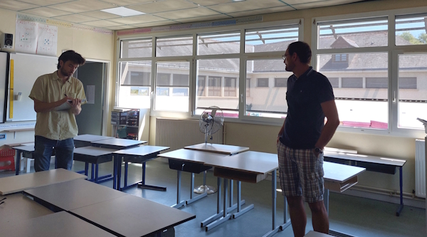 Visite des écoles