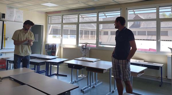 Visite des écoles